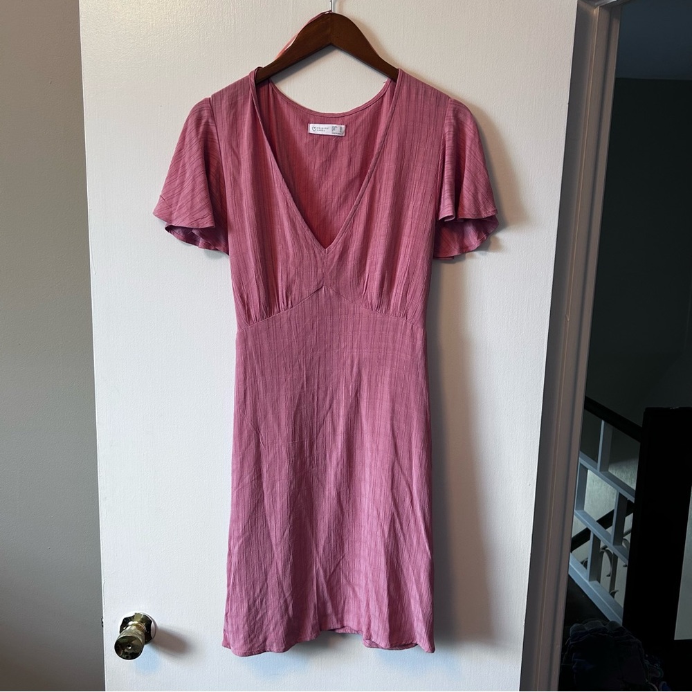 Primark Pink V-Neck Lightweight Summer Dress
